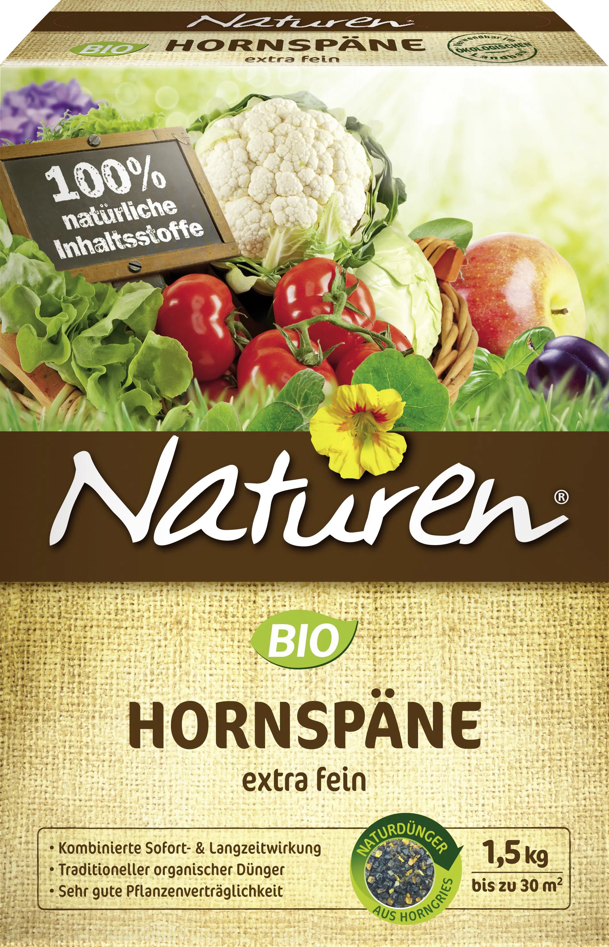 Naturen Bio Hornspäne 1,5 kg Naturen Bio Hornspäne 1,5 kg
