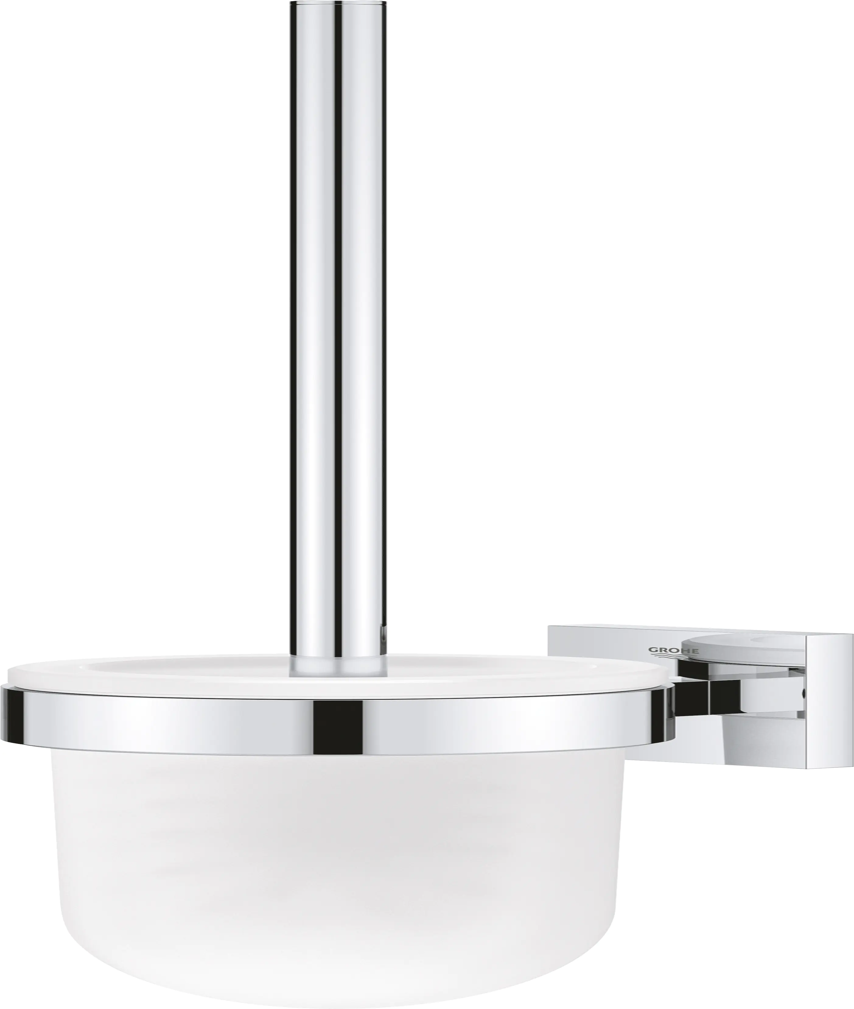 Grohe Start Cube Toilettenbürstengarnitur chrom klebbar Grohe Start Cube Toilettenbürstengarnitur chrom klebbar