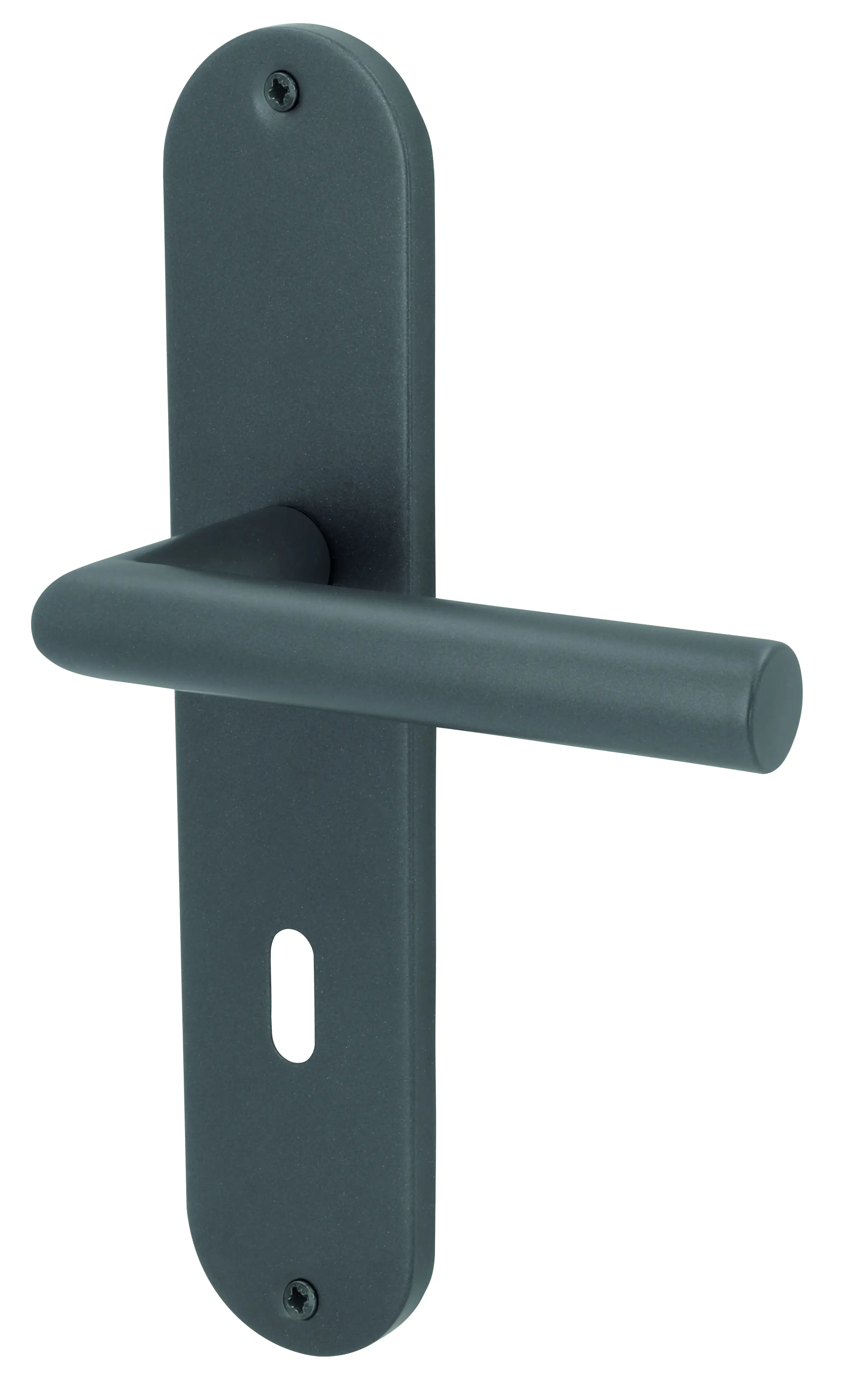 Alpertecc BB-Langschildgarnitur Conte Edelstahl kaschmirgrau abgerundet