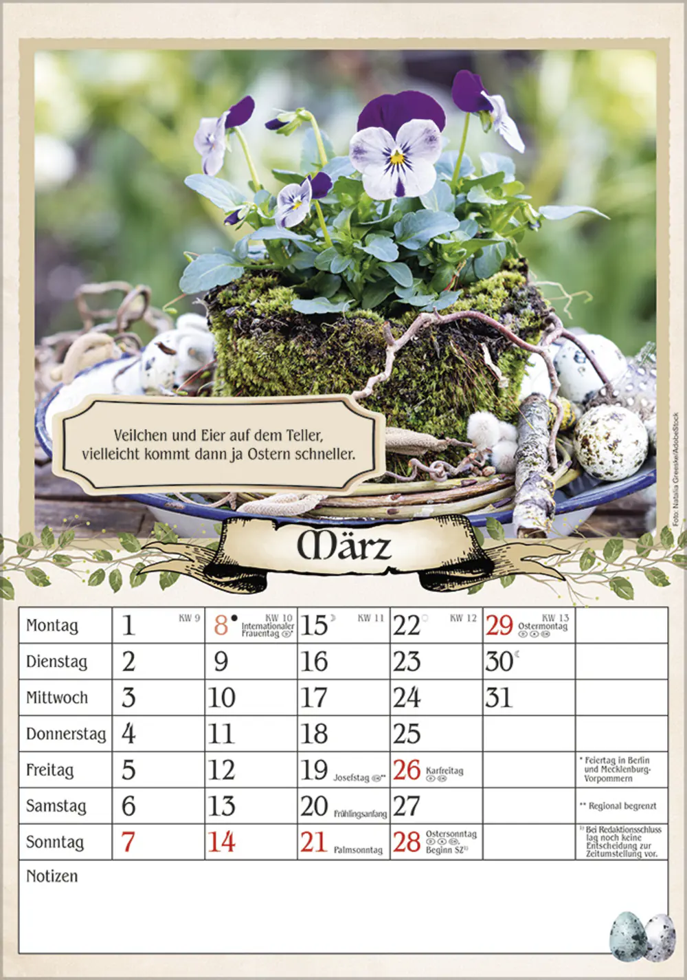 Korsch Kalender Rentner 2027 mit Witzen & Rezepten