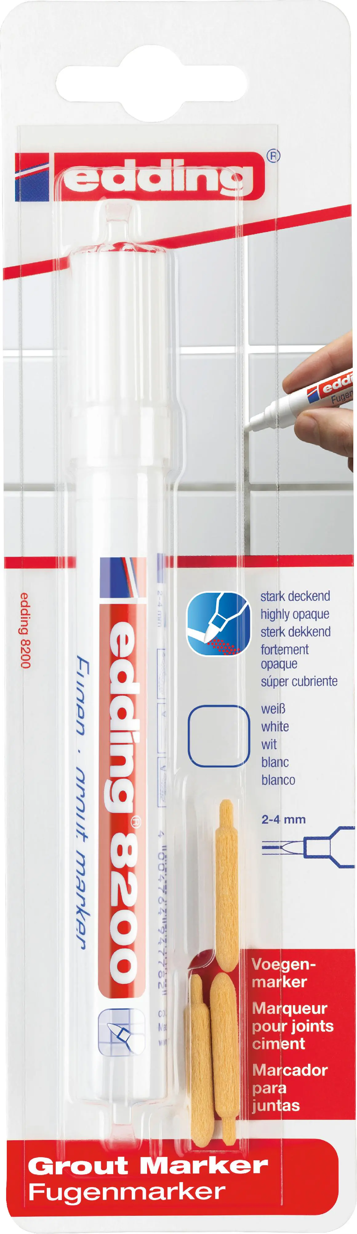 edding 8200 grout marker weiß 2 - 4 mm edding 8200 grout marker weiß 2 - 4 mm