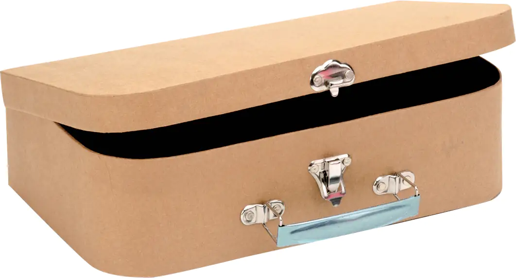 Glorex Reisekoffer Pappe 30 x 17,5 x 8 cm