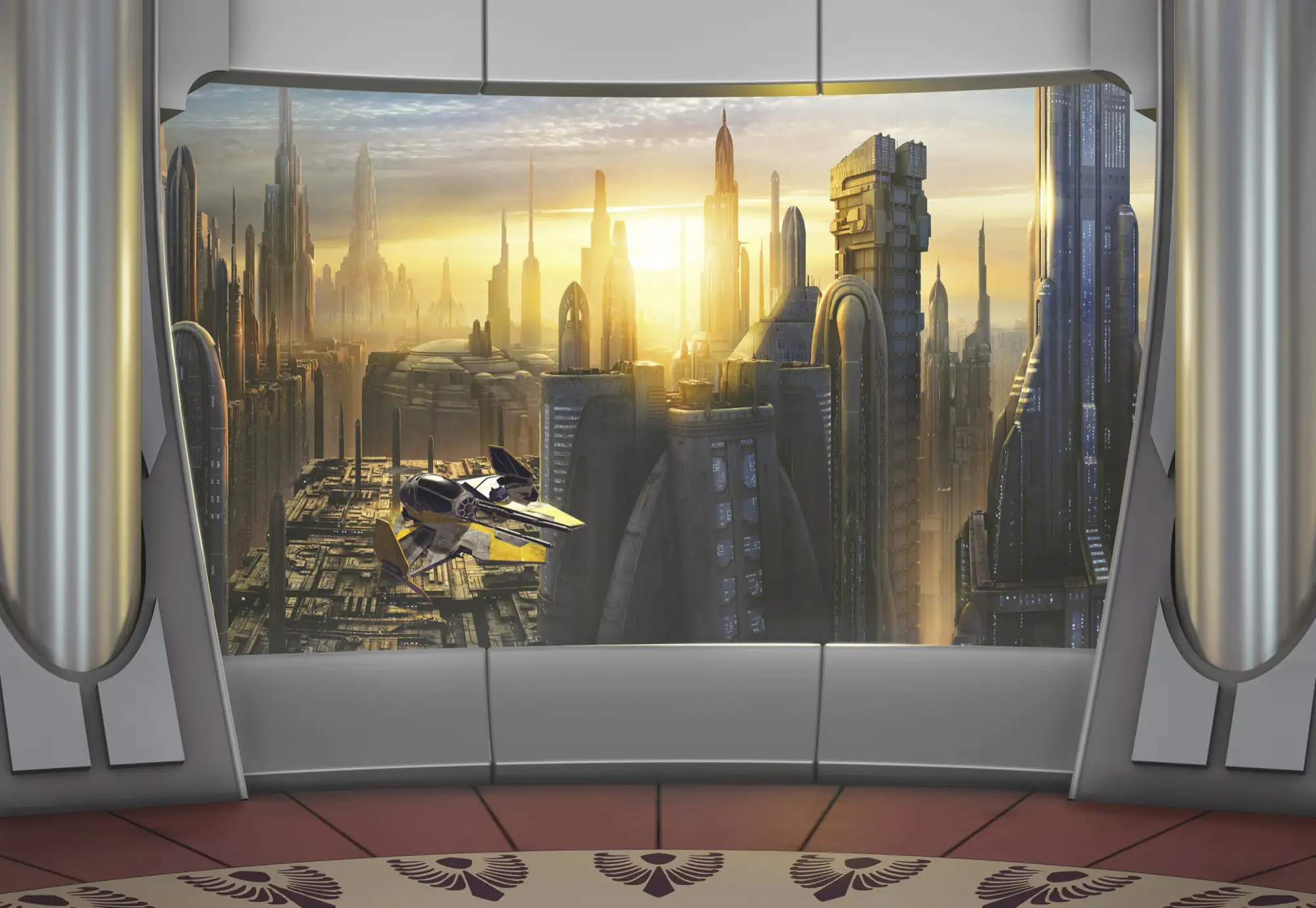 Komar Fototapete Star Wars Coruscant View 368 x 254 cm 
