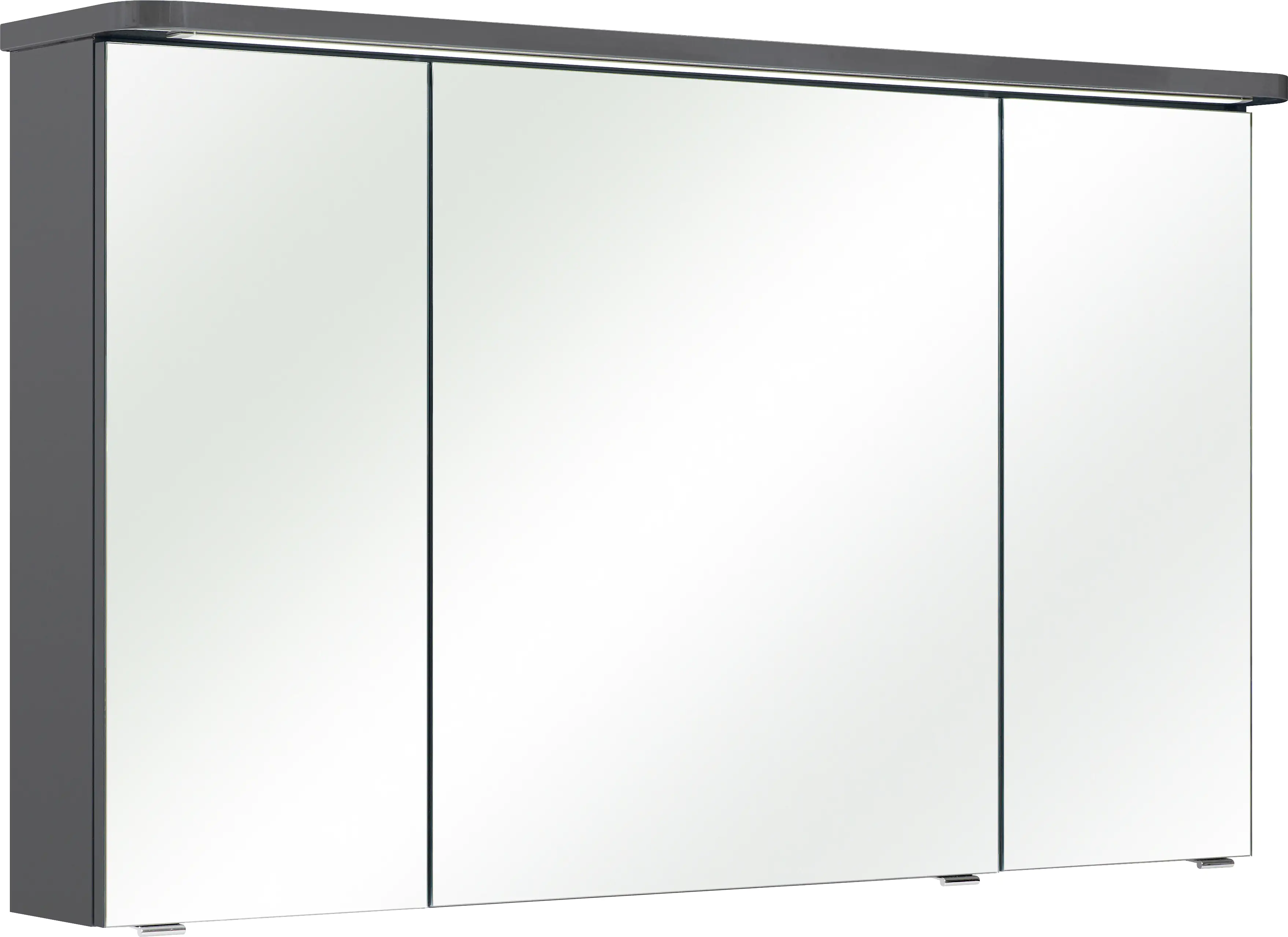 4017026088796 Pelipal Spiegelschrank Fokus 4005 Lack steingrau Hochglanz, Breite 120 cm