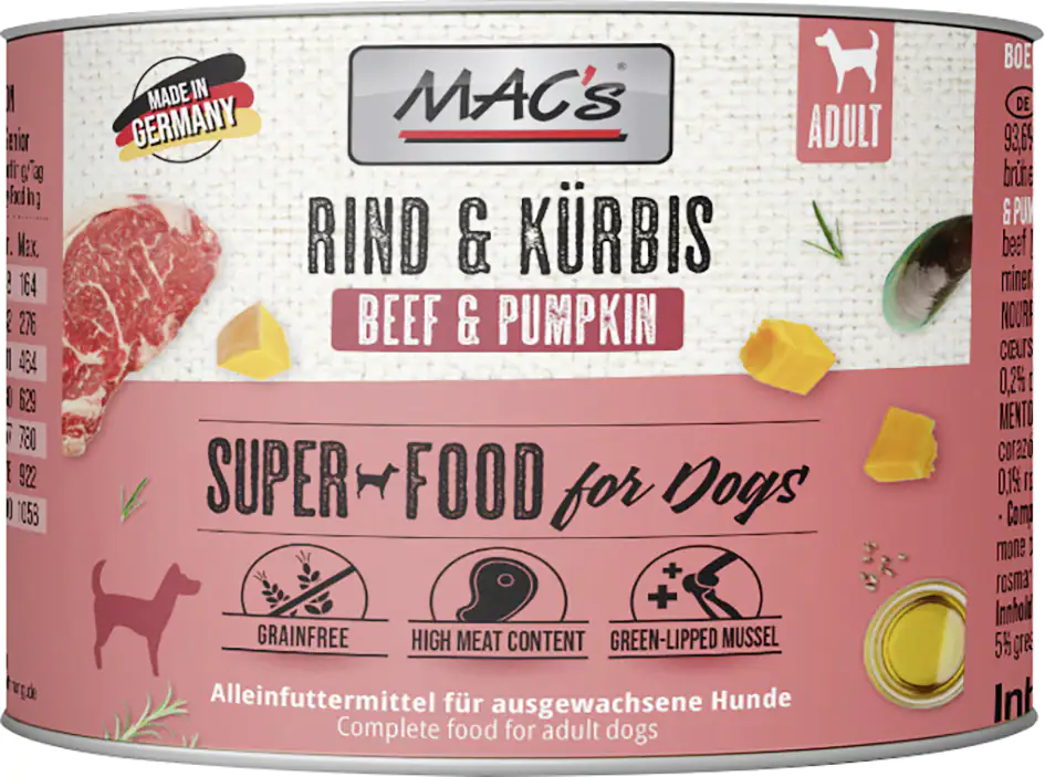 Macs Dog Rind & Kürbis 200 g