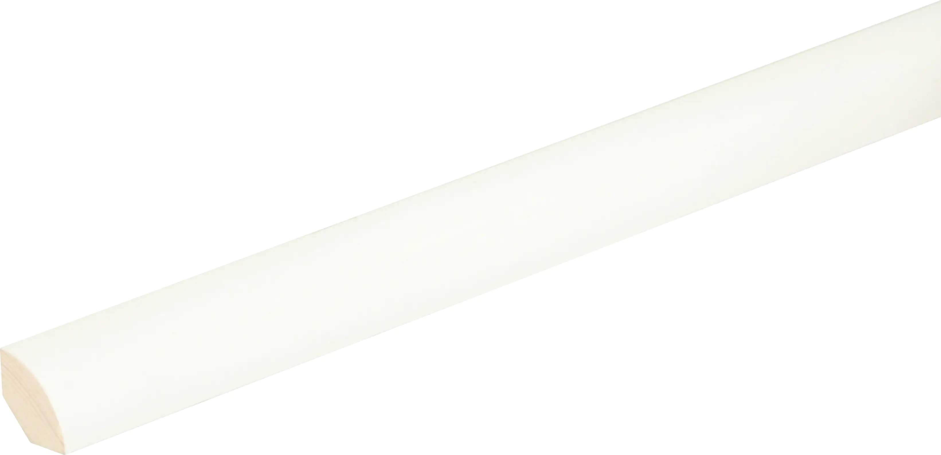 FN Neuhofer Viertelrundstab L0185 RAL9010 240 cm 18 x 18 mm