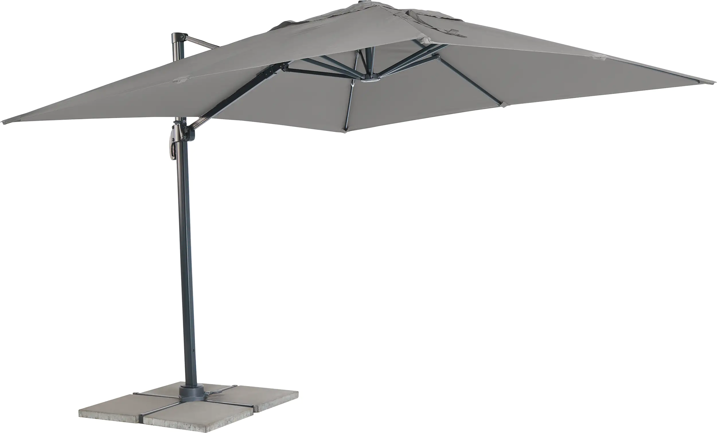 Primaster Ampelschirm Catania anthrazit 300 x 300 cm Produktbild: Primaster Ampelschirm Catania anthrazit 300 x 300 cm