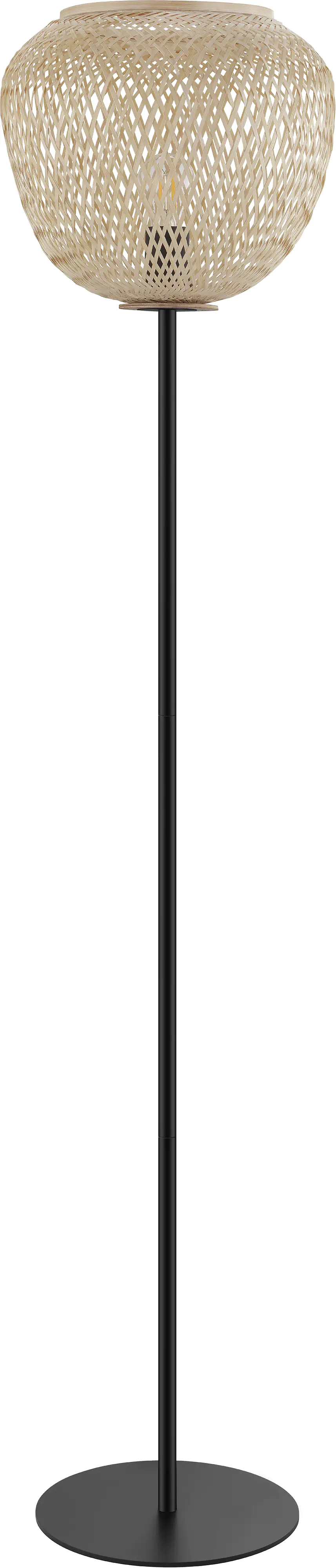 Eglo Stehleuchte Dembleby Holz Metall schwarz