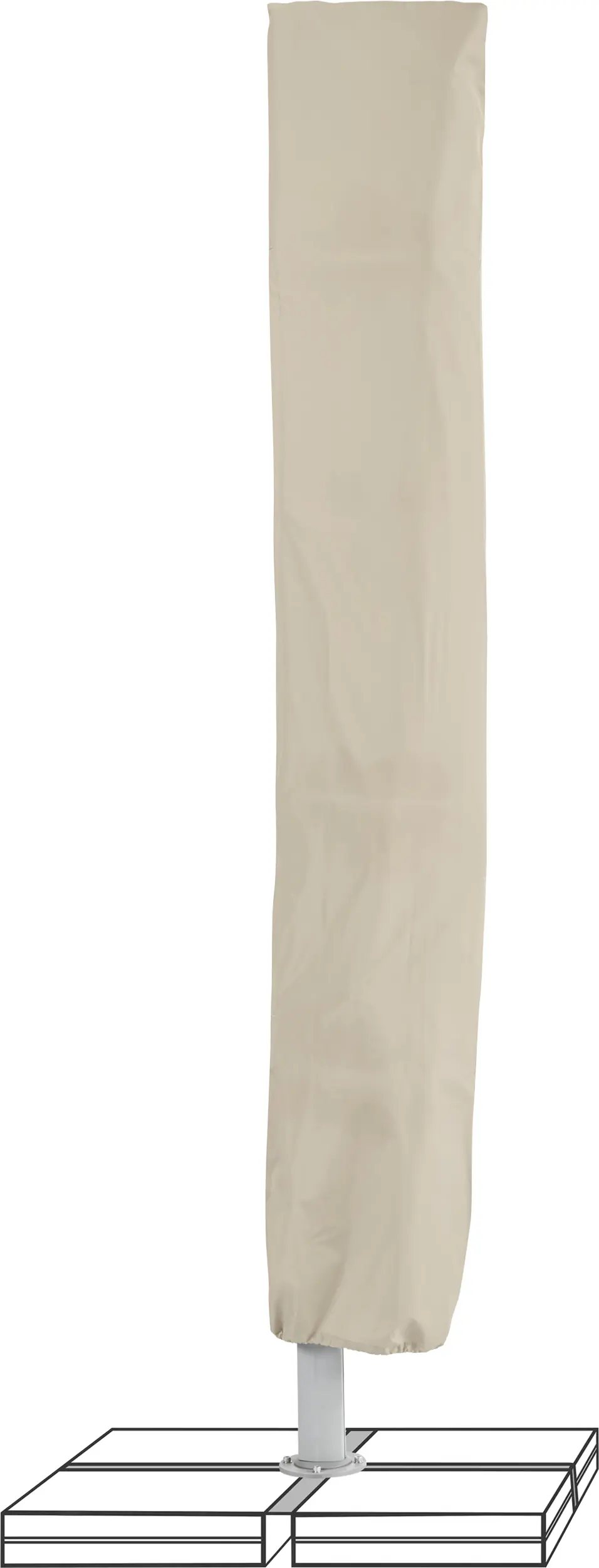 Suncomfort Sonnenschirm Familyflex beige Ø 300 cm