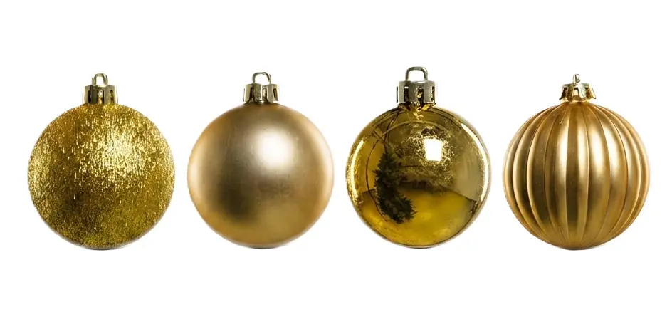 TrendLine Weihnachtskugeln bruchfest, langlebig Ø 5 - 8 cm gold 34 Stück