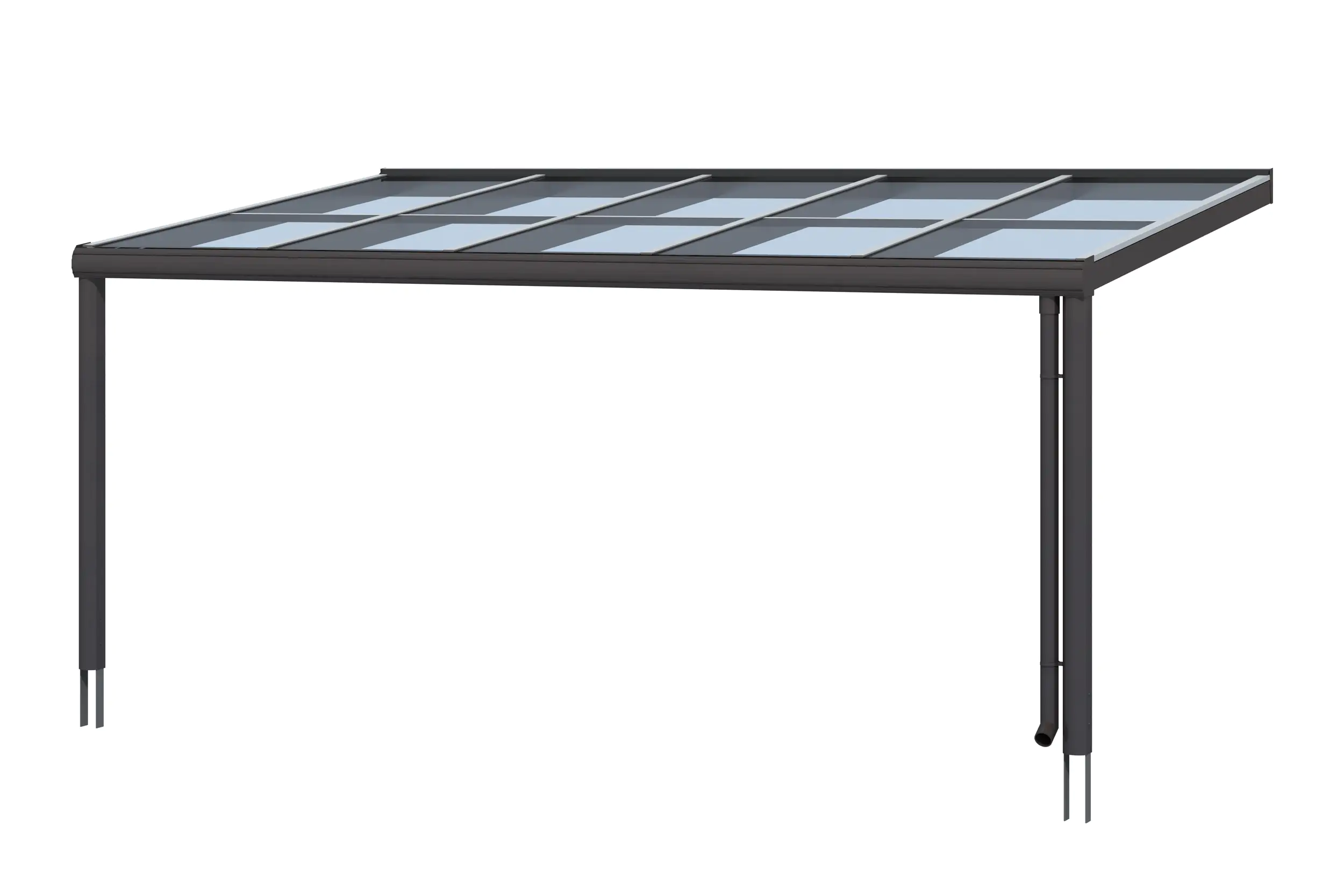 SKAN HOLZ Terrassenüberdachung Modena 541 x 357 cm, Alu Anthrazit SKAN HOLZ Terrassenüberdachung Modena 541 x 357 cm, Alu Anthrazit
