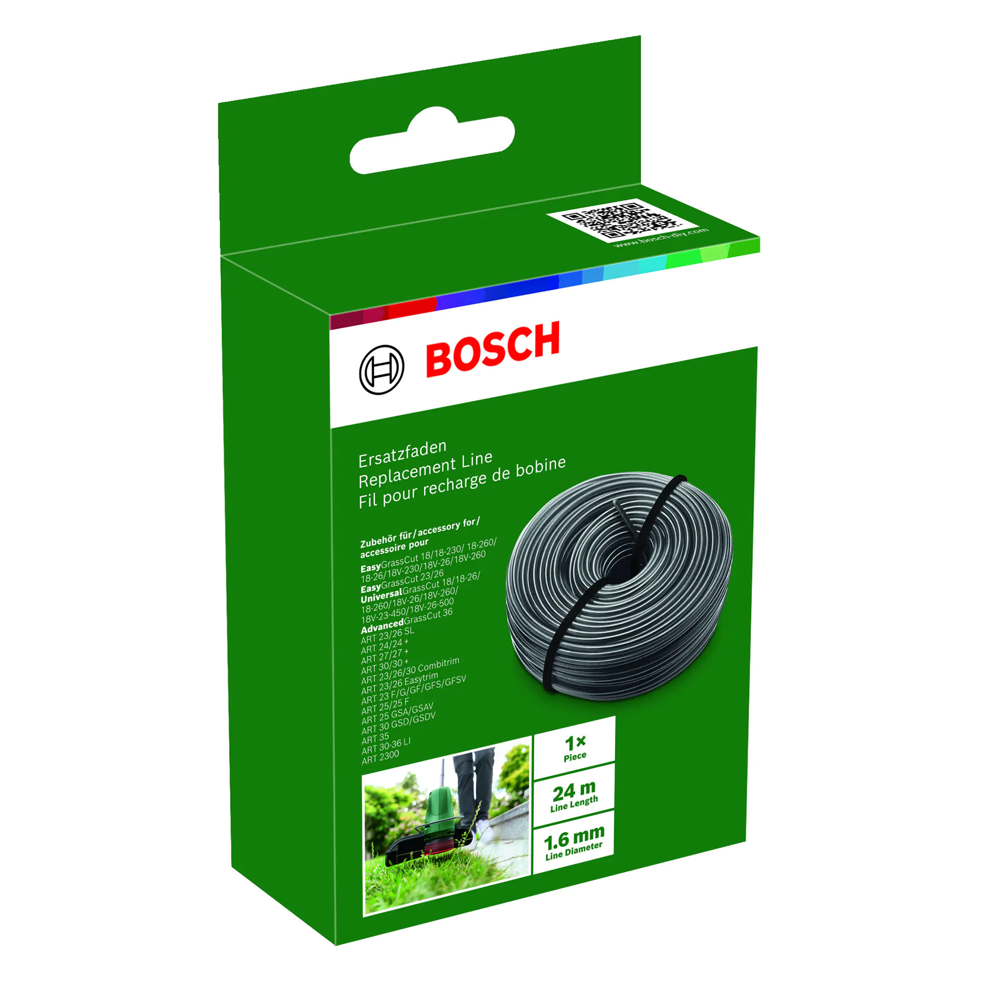 Bosch Ersatzfaden 24 m (1,6 mm) Bosch Ersatzfaden 24 m (1,6 mm)