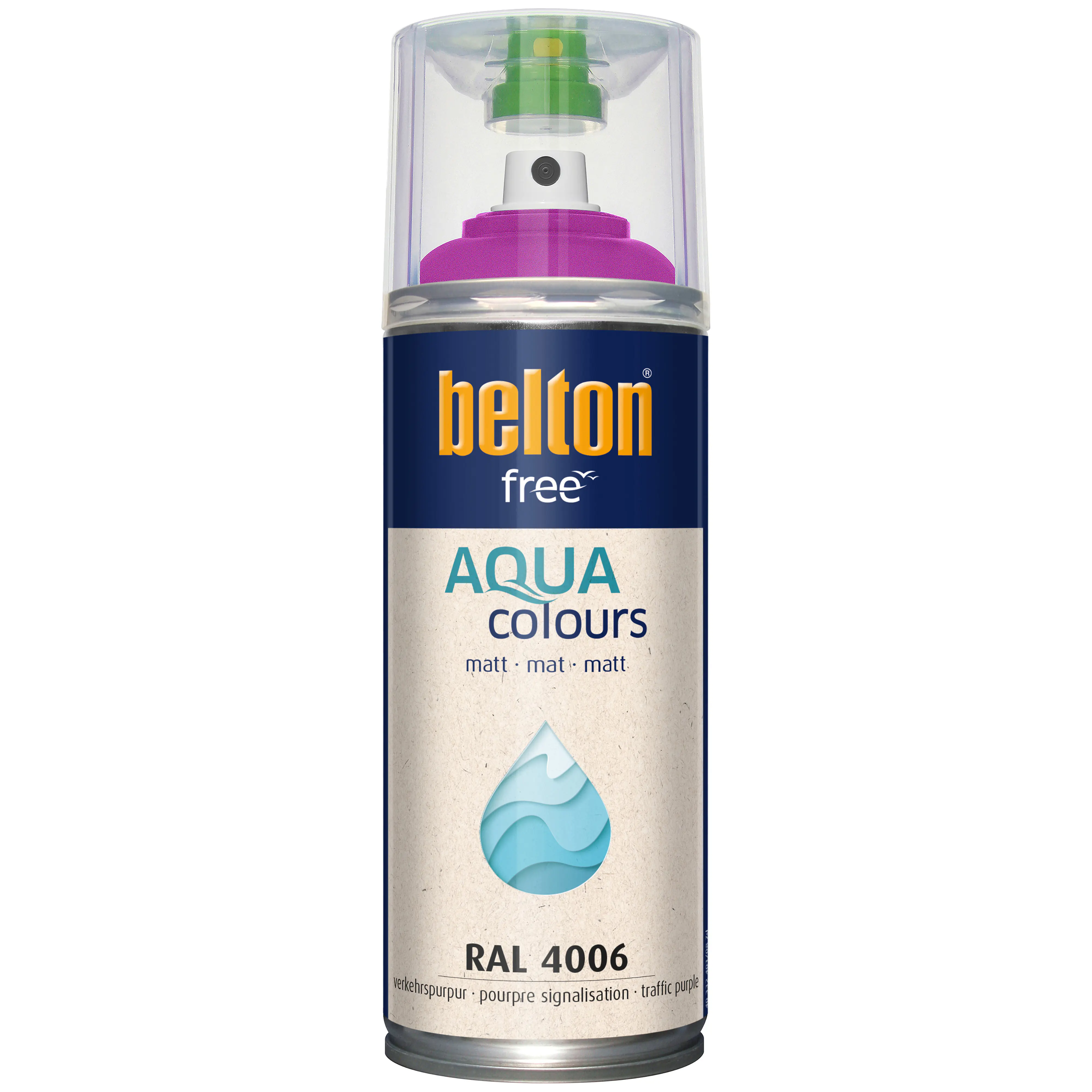 belton free Lackspray AQUAcolours 400 ml verkehrspurpur matt