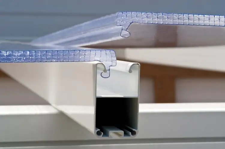 Canopia Terrassendach 915 x 300 cm weiß