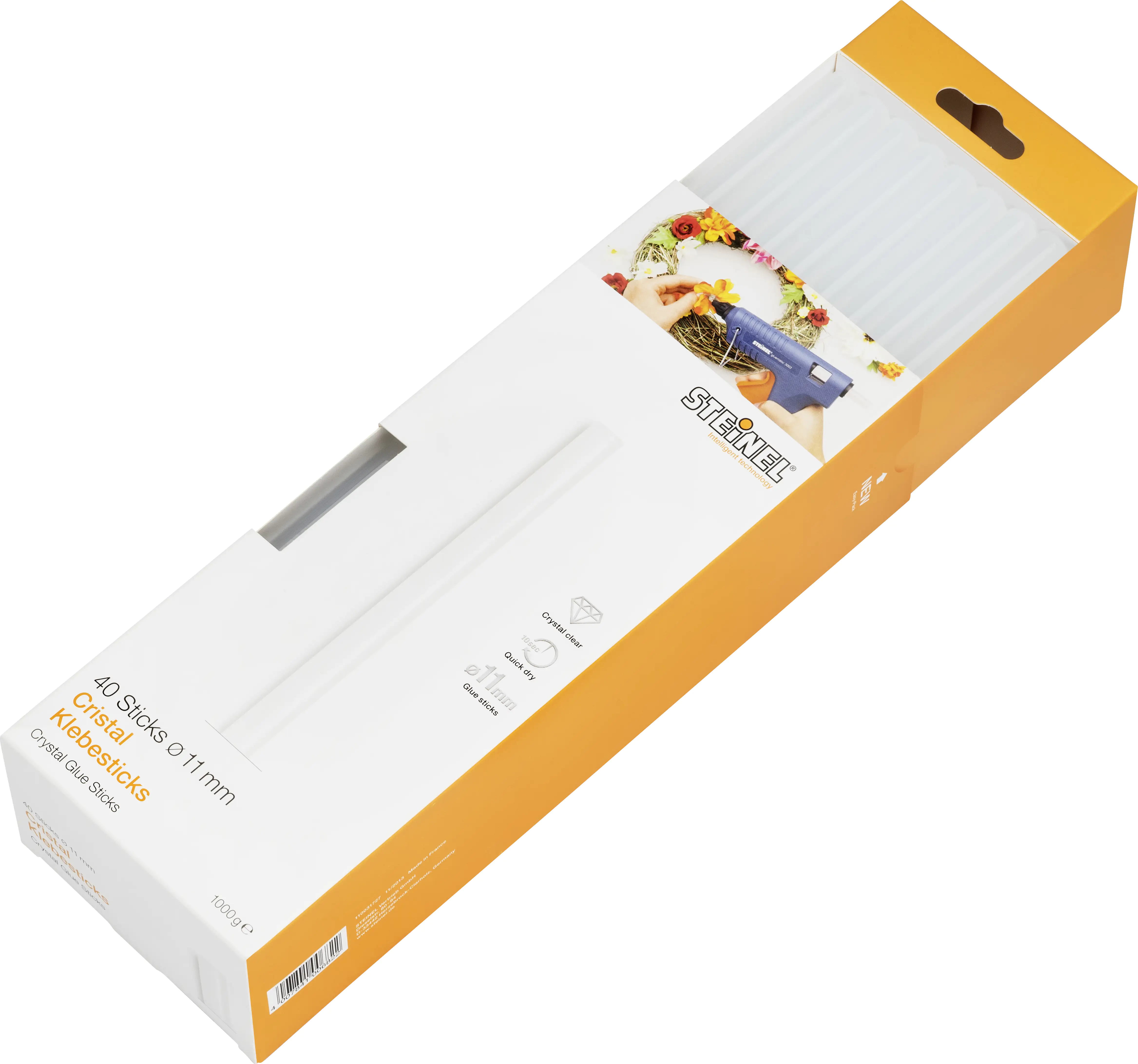 Steinel Klebesticks Ø 11 mm, klar (Cristal), 40 Stück