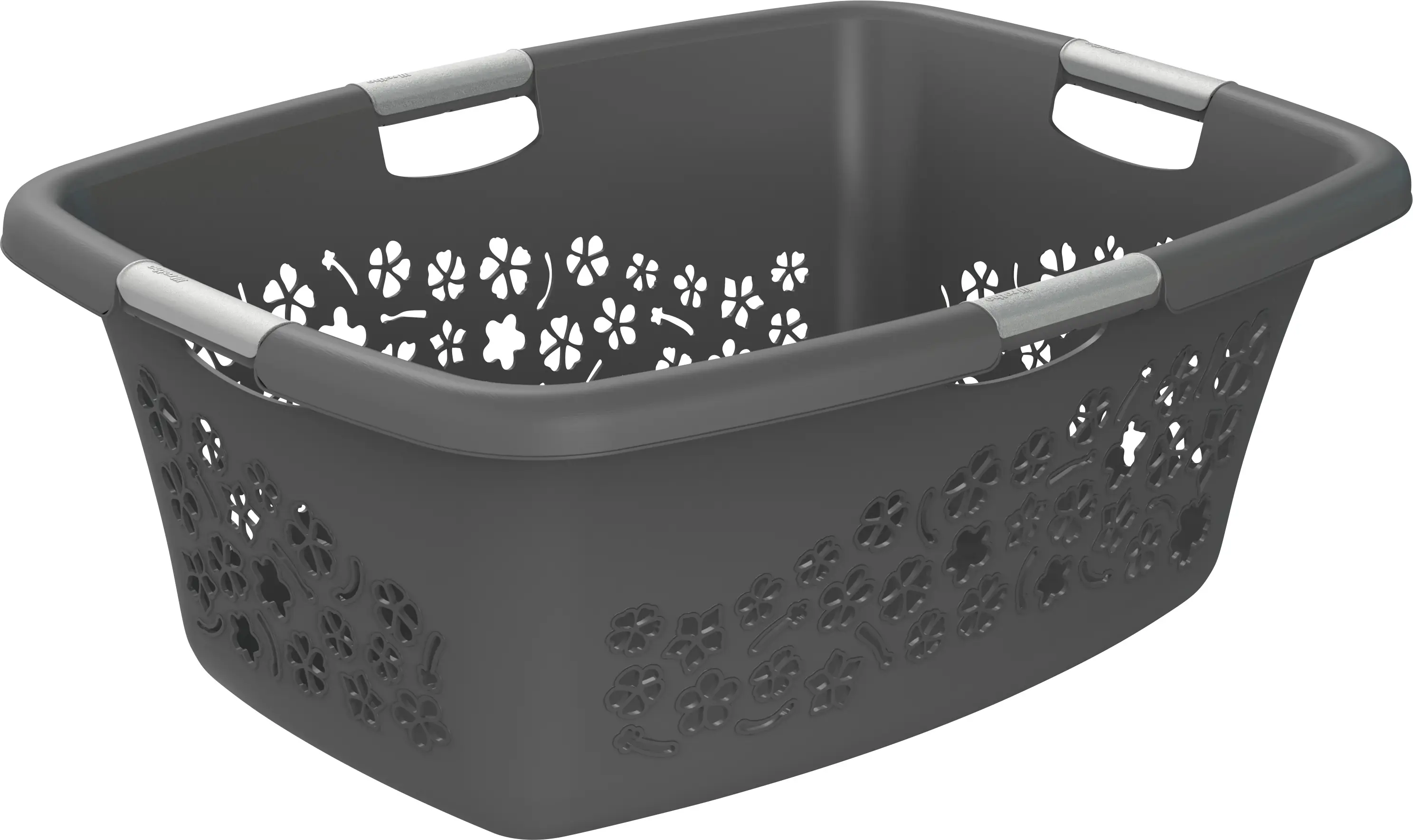 Rotho Wäschekorb Flowers, 50 l anthrazit Rotho Wäschekorb Flowers, 50 l anthrazit