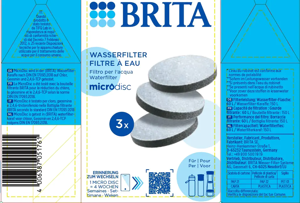 Brita Filterkartuschen Micro Disc Pack 3 3er Pack Brita Filterkartuschen Micro Disc Pack 3 3er Pack