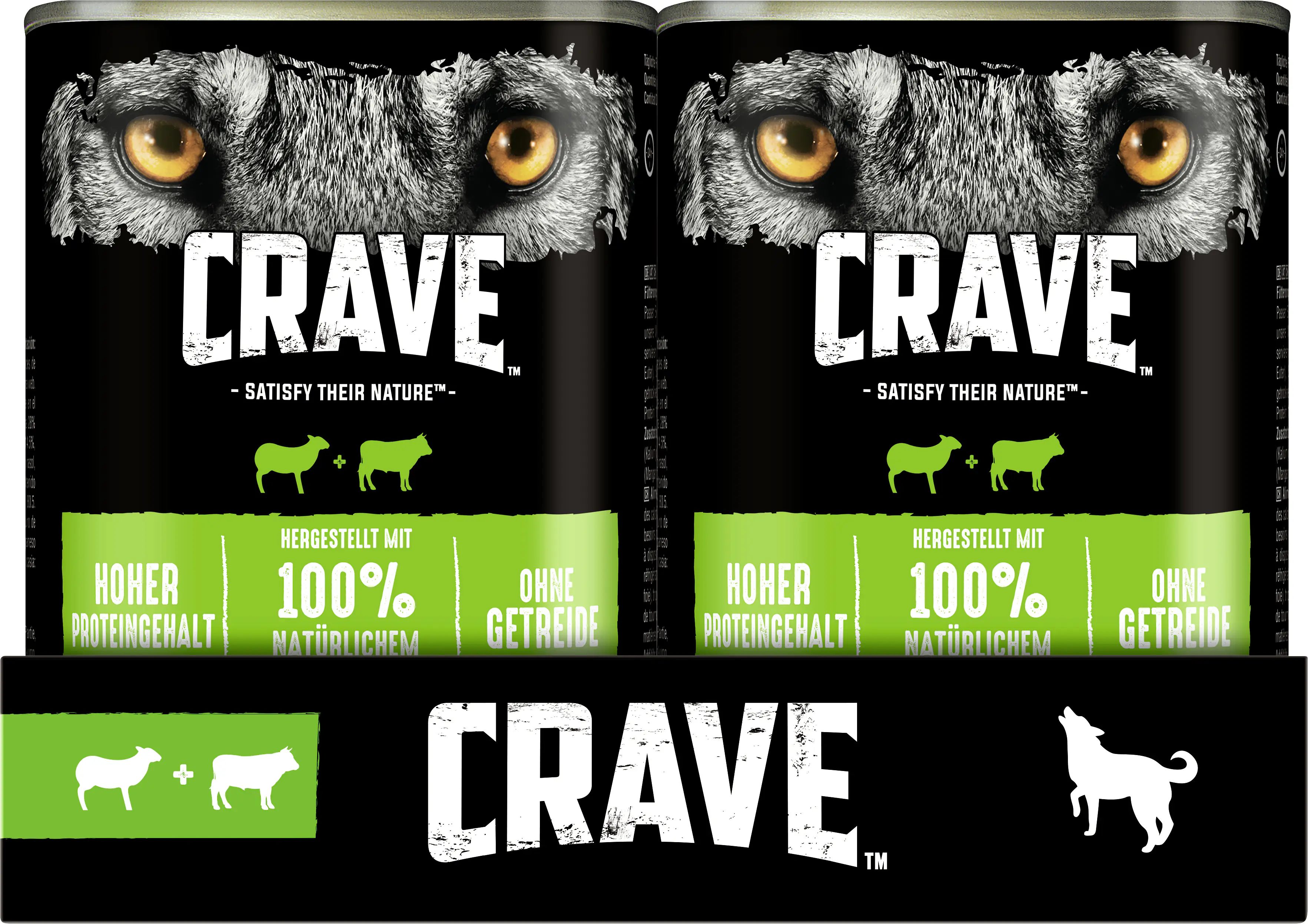 Crave Adult mit Lamm und Rind Hundefutter 400 g