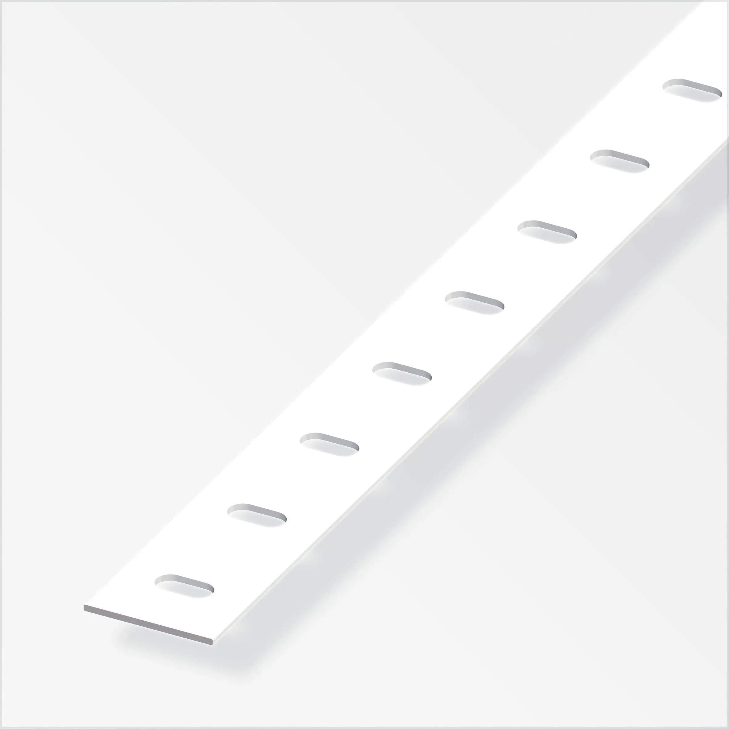 alfer Flachprofil Stahl beschichtet weiß gelocht alfer Flachprofil Stahl beschichtet weiß gelocht