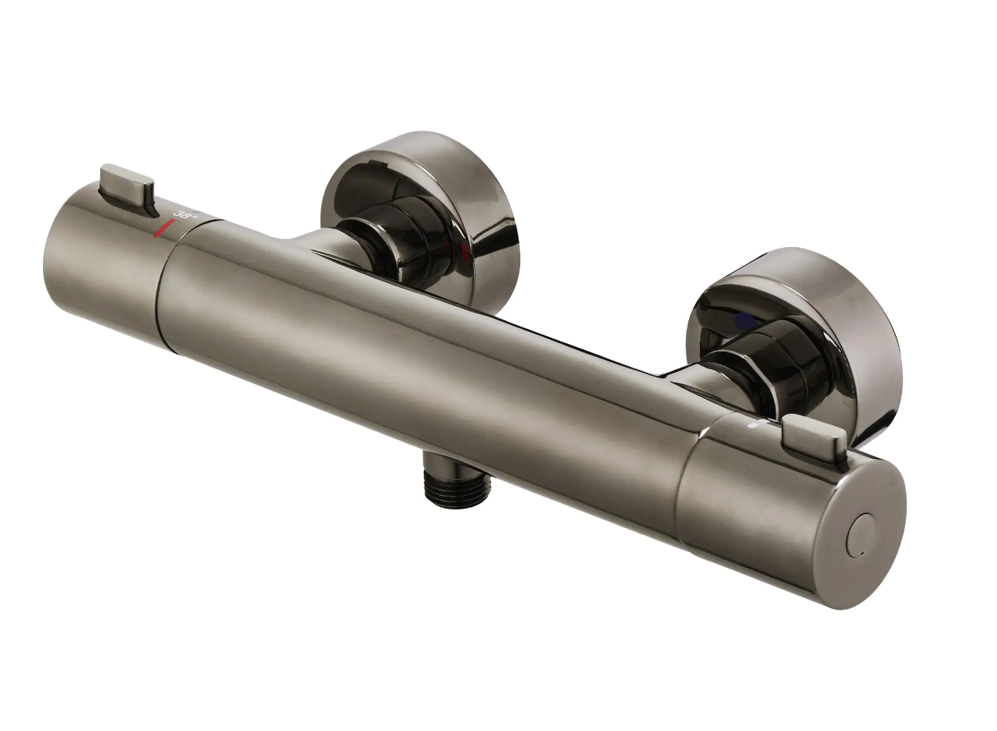 Primaster Thermostatarmatur Prag silbergrau mit Verbrennungsschutz