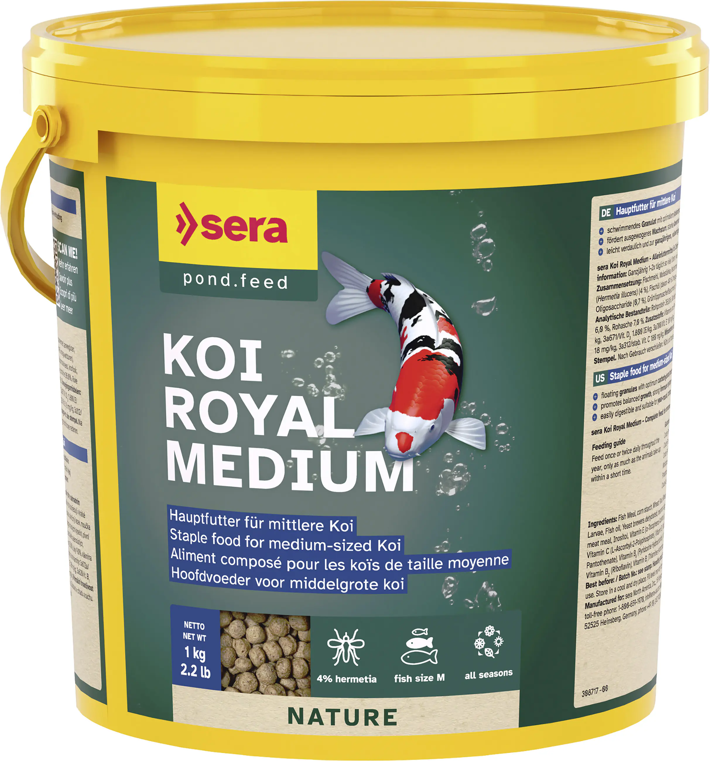 Sera Koifutter Royal Medium für mittelgroße Koi 3,8 L Sera Koifutter Royal Medium für mittelgroße Koi 3,8 L