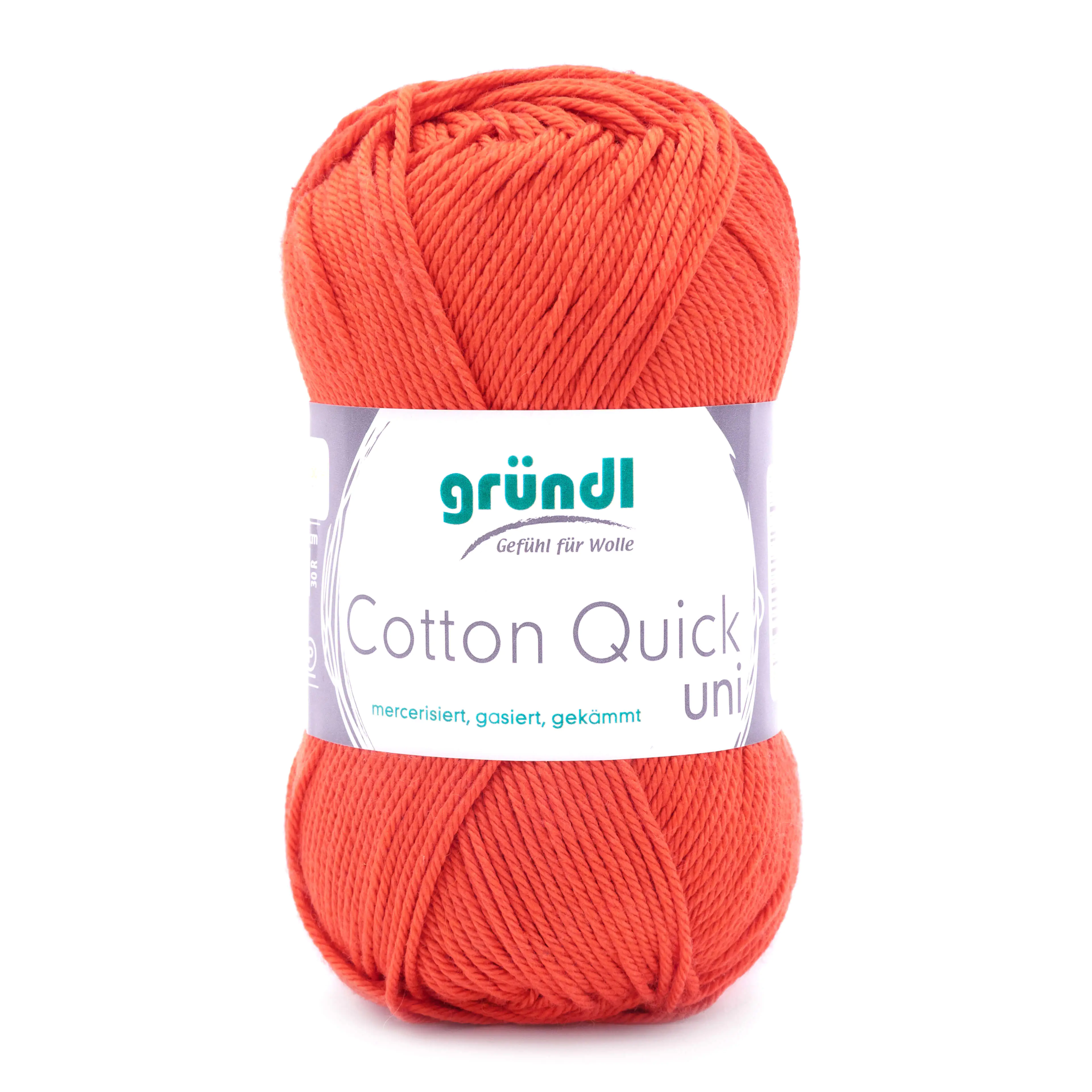 Gründl Wolle Cotton Quick 50 g uni orange