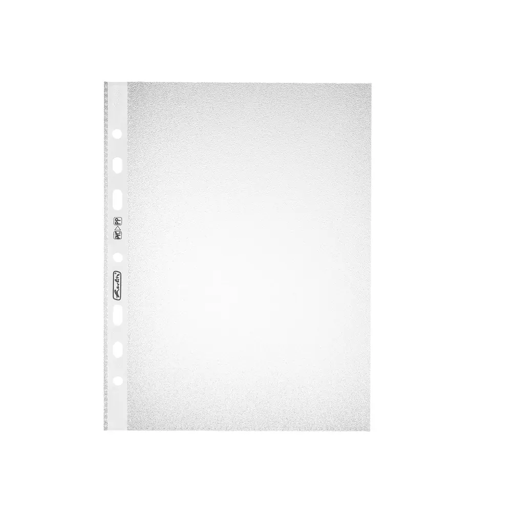 herlitz Prospekthülle A5 PP Standard genarbt dokumentenecht 10 Stück
