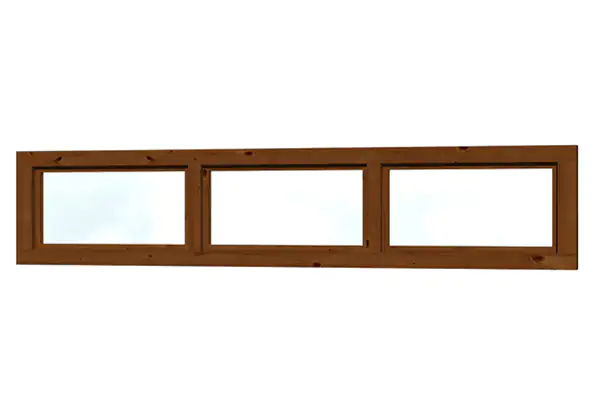 SKAN HOLZ Oberlicht 147 x 30 cm, lasiert in Nussbaum