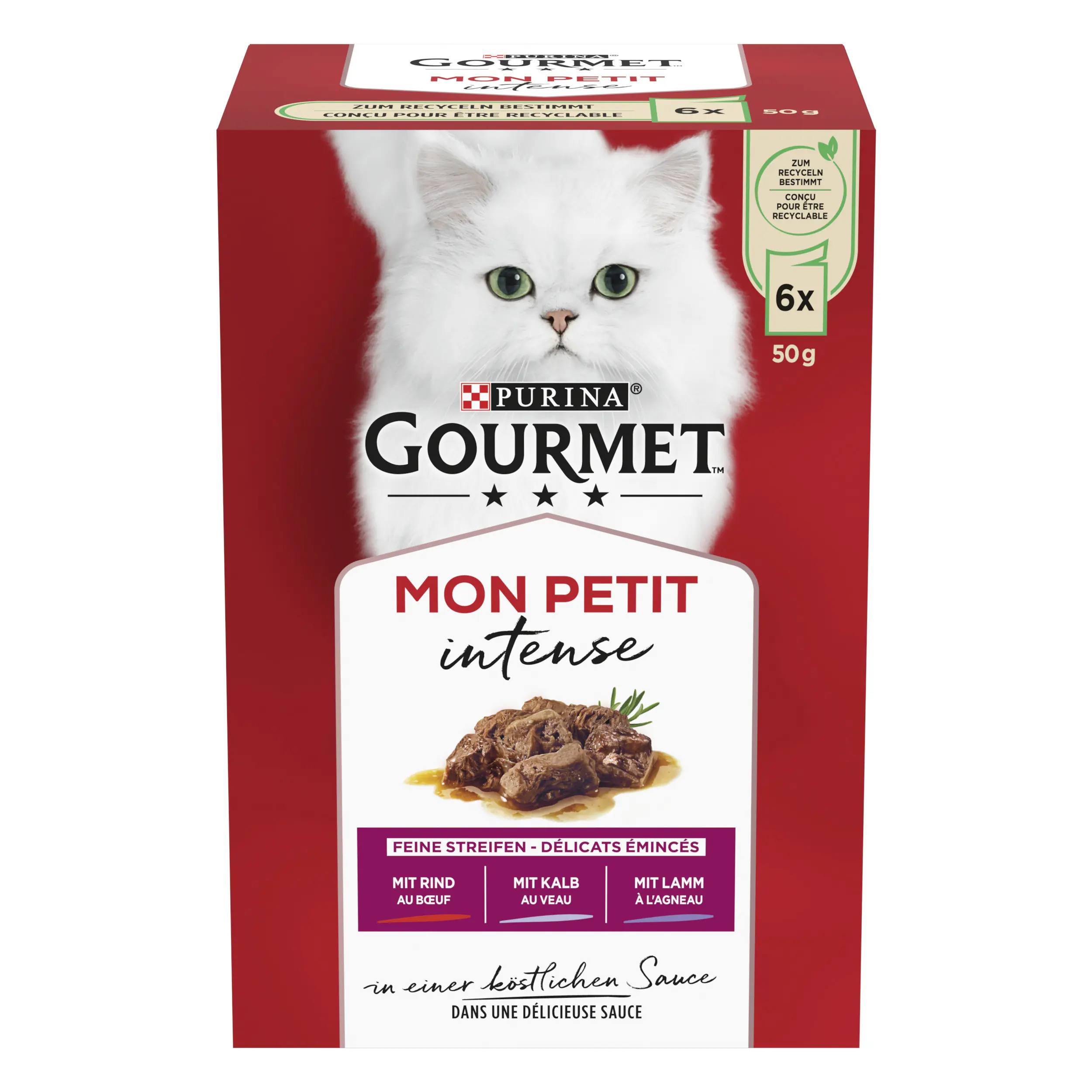 Gourmet Mon Petit mit Rind Kalb und Lamm 6x 50g Gourmet Mon Petit