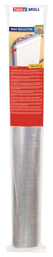tesa Heizungsfolie Heat Reflect tesa Moll Reflektorfolie für Heizkörper Heat Reflect 1 x 0,7 m
