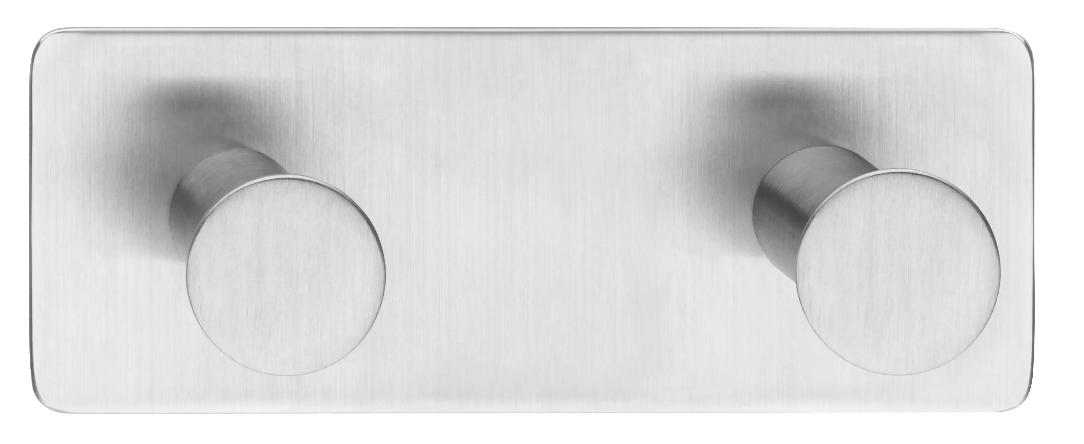 tesa Powerbutton Doppelhaken Classic Edelstahl