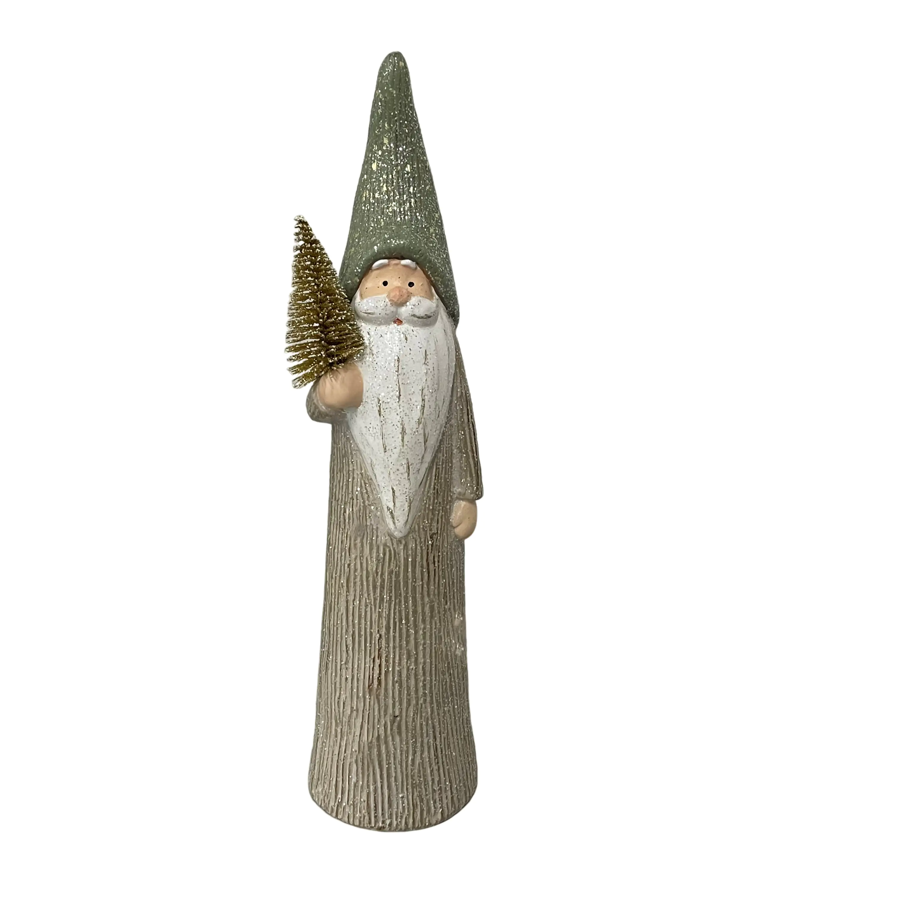 TrendLine Dekofigur Keramik Weihnachtsmann 34 x 8 cm grün-weiß TrendLine Dekofigur Keramik Weihnachtsmann 34 x 8 cm grün-weiß