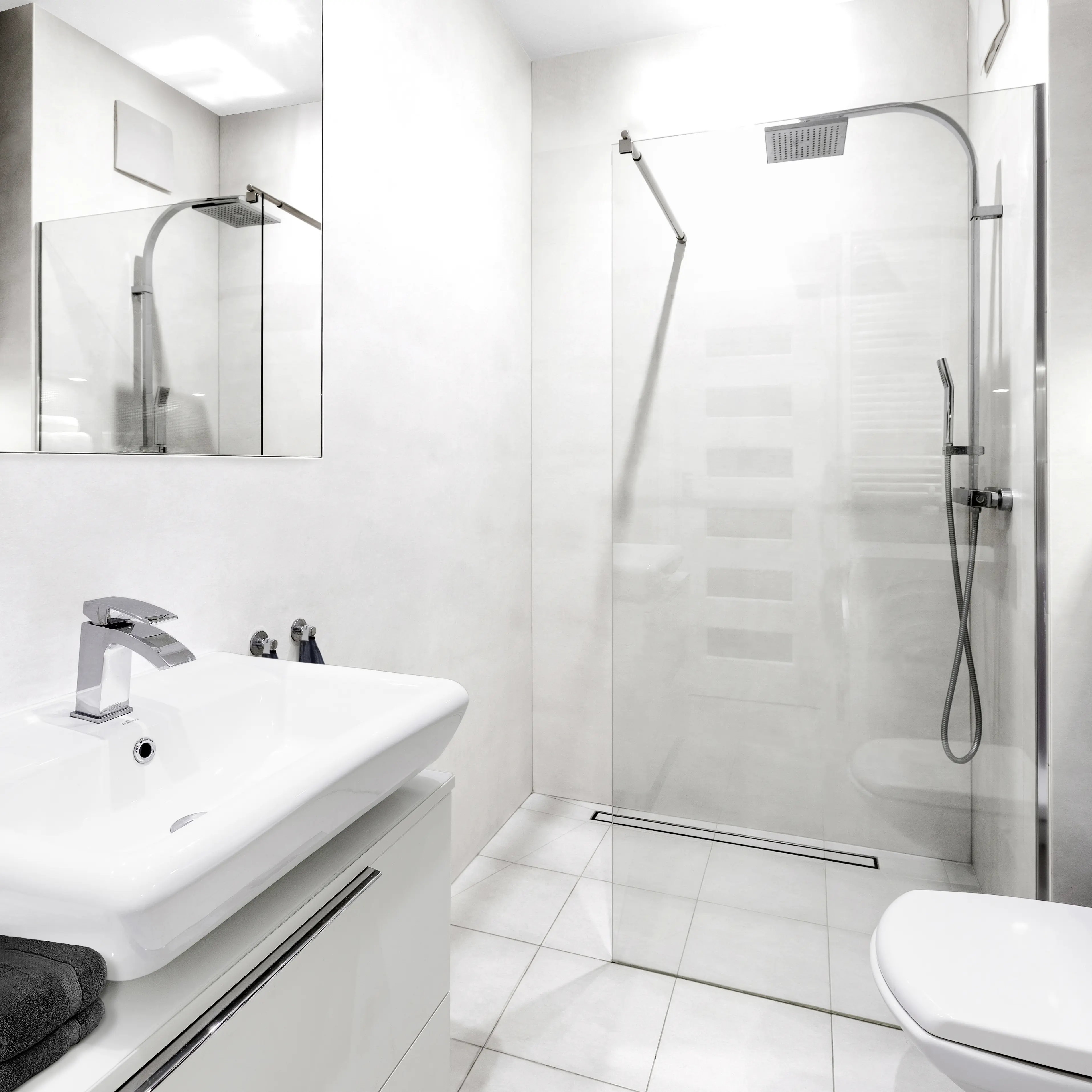 Grosfillex Kunststoffpaneel Steinoptik 260 x 60 cm 5 mm weiß 