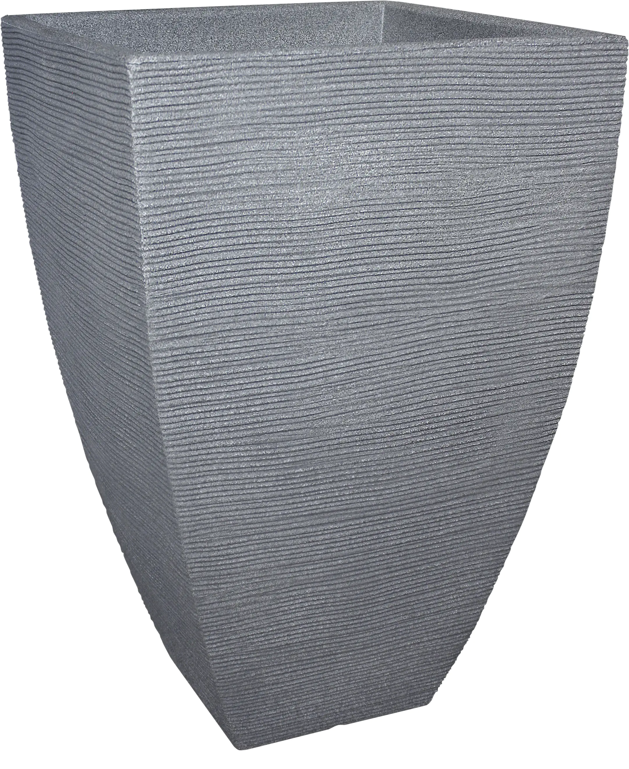 Geli Pflanztopf mit Rillen 40 x 40 x 60 cm betonfarbe