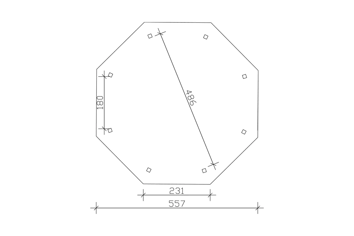 SKAN HOLZ Pavillon Nice 3 Leimholz, natur