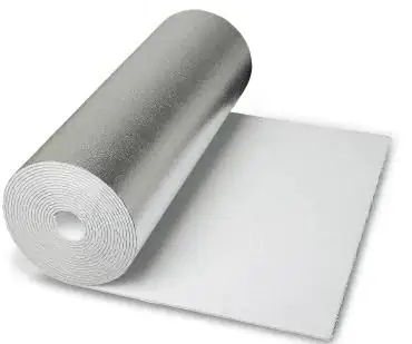 Dämmtapete alubeschichtet, für Heizkörperdämmung, 5 m x 0,5 m x 4 mm