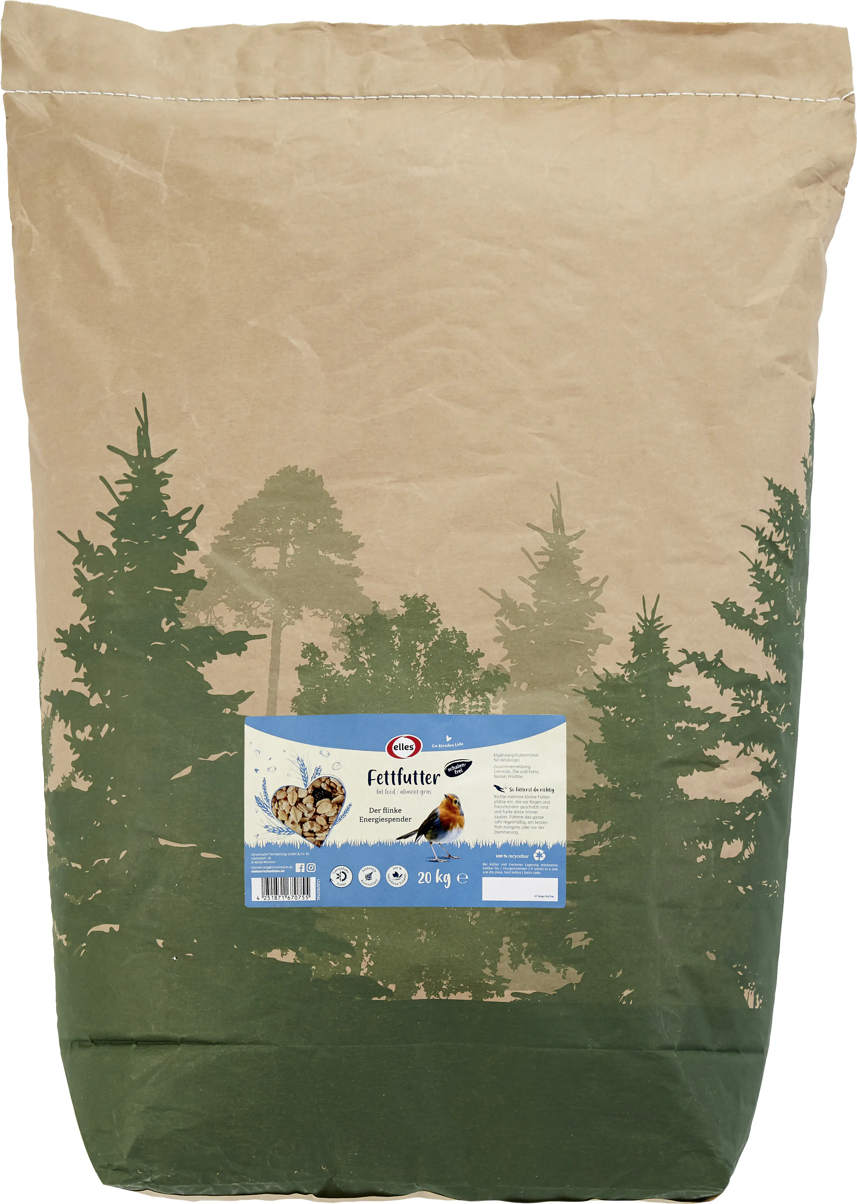 Elles Wildvogelfutter Fettfutter 10 kg