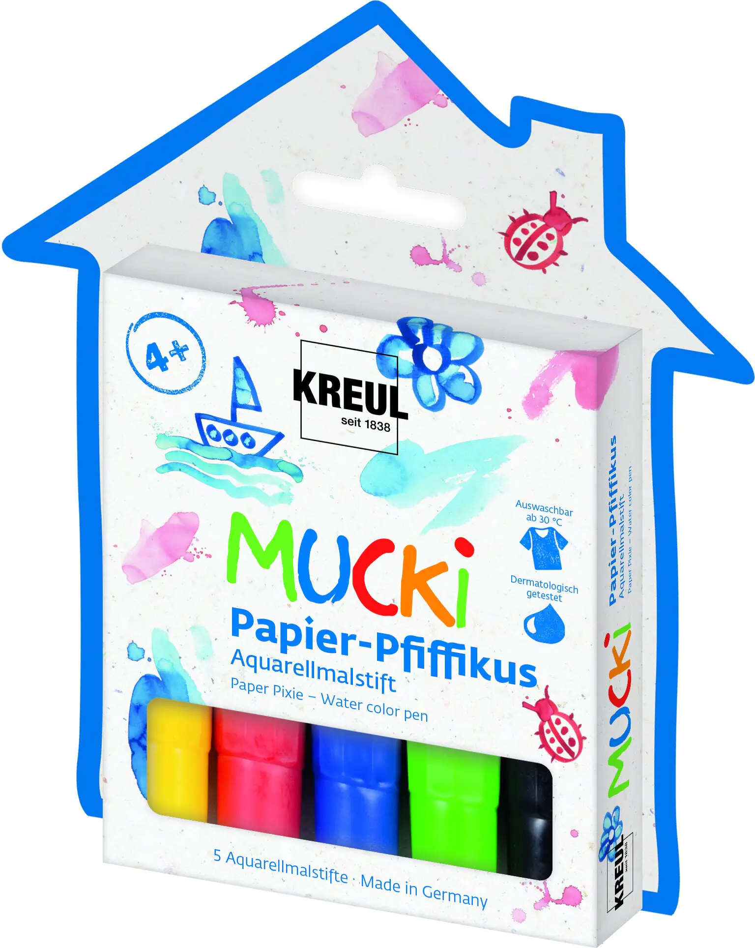 Kreul Papier-Pfiffikus Aquarellmalstift 5er Set Kreul Papier-Pfiffikus Aquarellmalstift 5er Set
