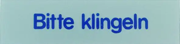 Conacord Klebeschild "Bitte Klingeln"