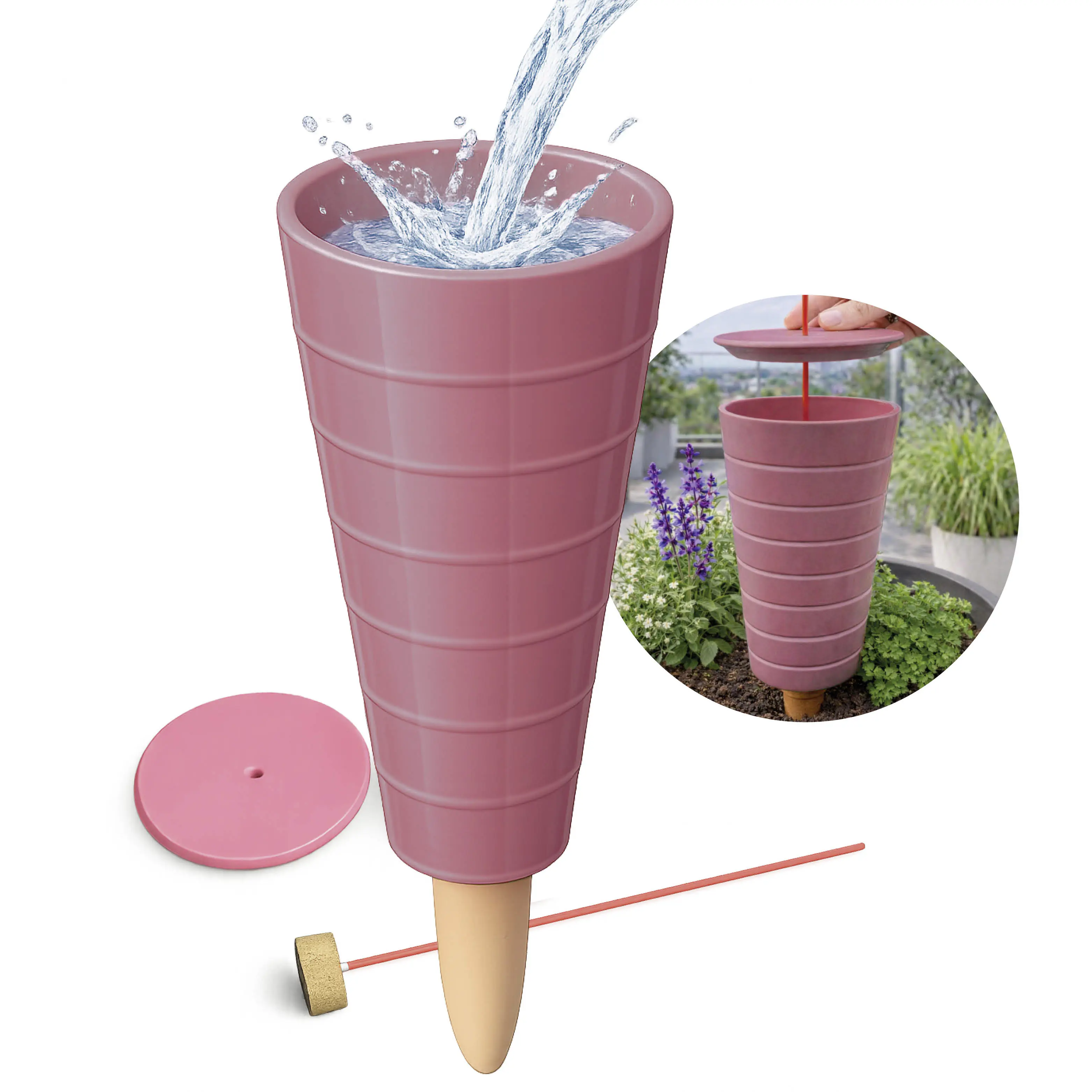 Biogreen Bewässerungssystem Pflanzen Hydro Cone Tonkegel 1,8 L beere