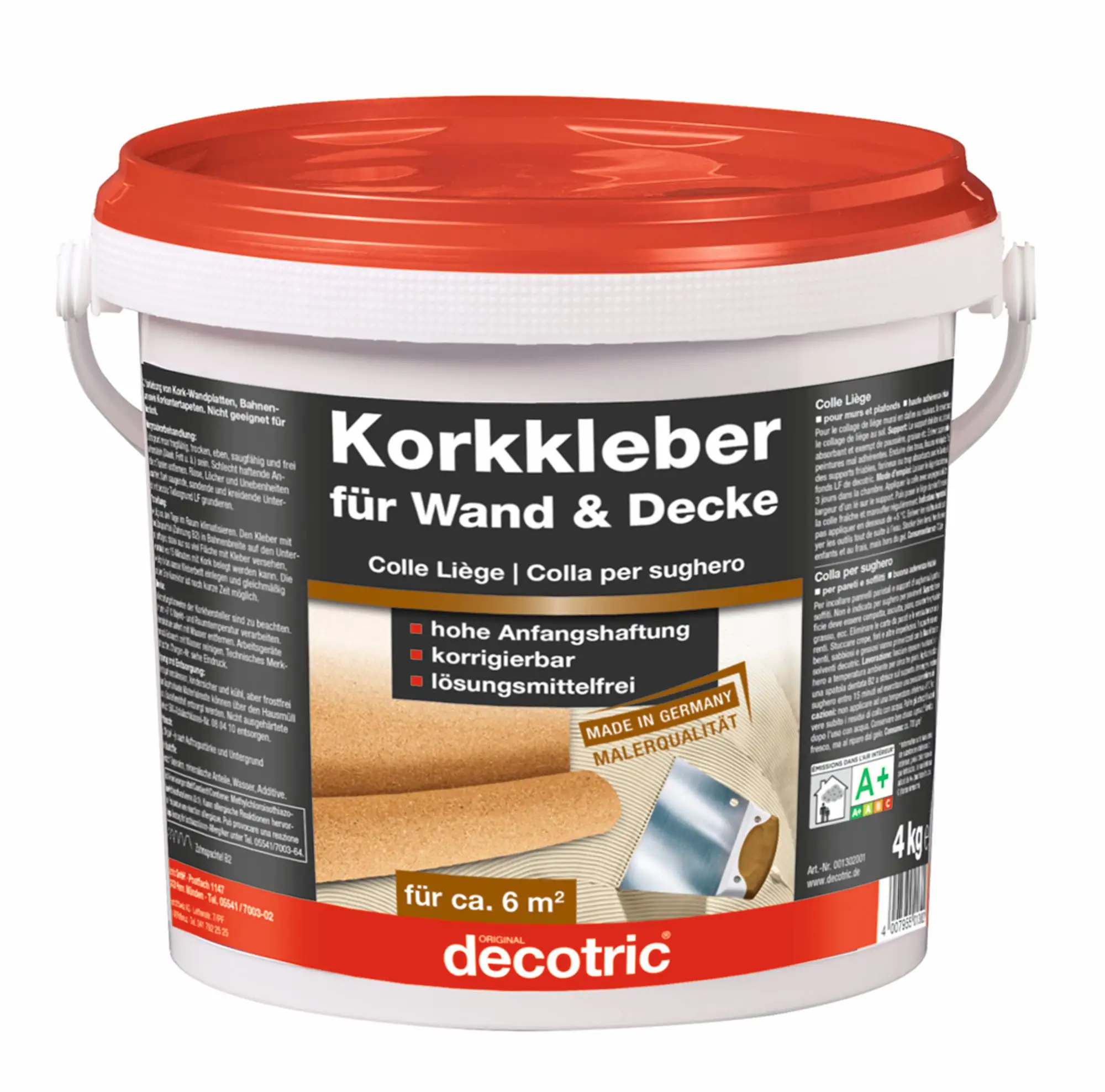 Decotric Korkkleber 4 kg Decotric Korkkleber 4 kg