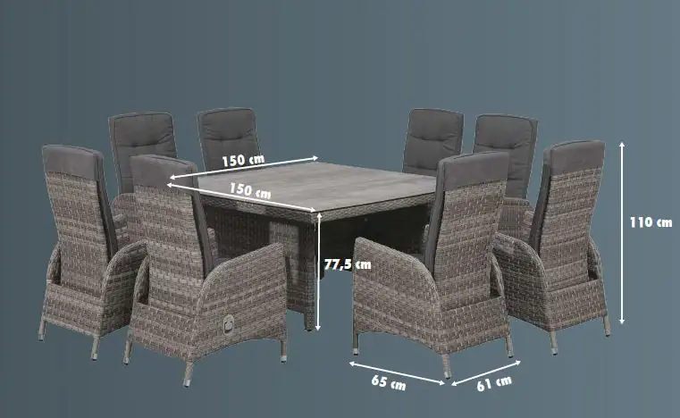 Primaster Dining Möbelgruppe Livorno XL Primaster Dining Möbelgruppe Livorno XL