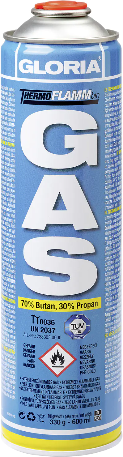 Gloria Thermoflamm bio Ersatz-Gaskartusche für Unkrautbrenner Gloria Thermoflamm bio Ersatz-Gaskartusche für Unkrautbrenner