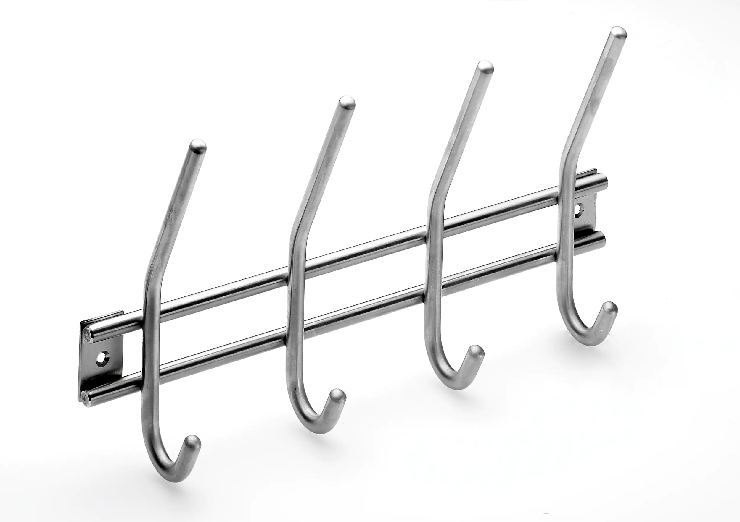 Hettich Garderobenleiste 4 Haken 30,0 x 16,5 x 5,5 cm Edelstahl Hettich Garderobenleiste 4 Haken 30,0 x 16,5 x 5,5 cm Edelstahl