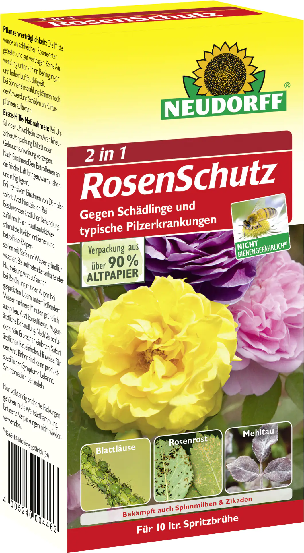 4005240004463 Neudorff Rosenschutz 2in1 100ml Spruzit + 8 ml Fungisan