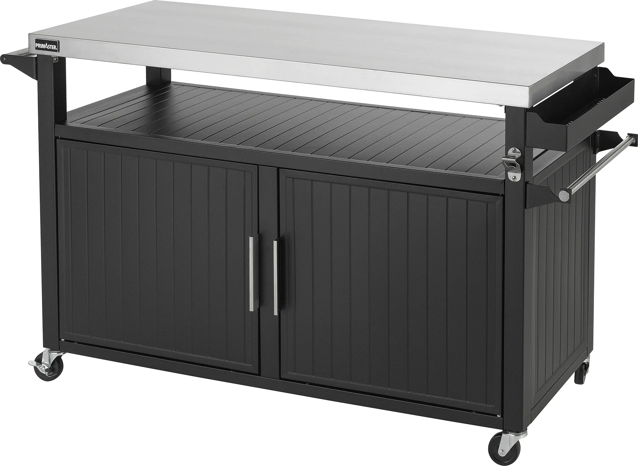 Primaster Grillwagen Napa XXL Universal 2-türig 153 x 90 cm schwarz