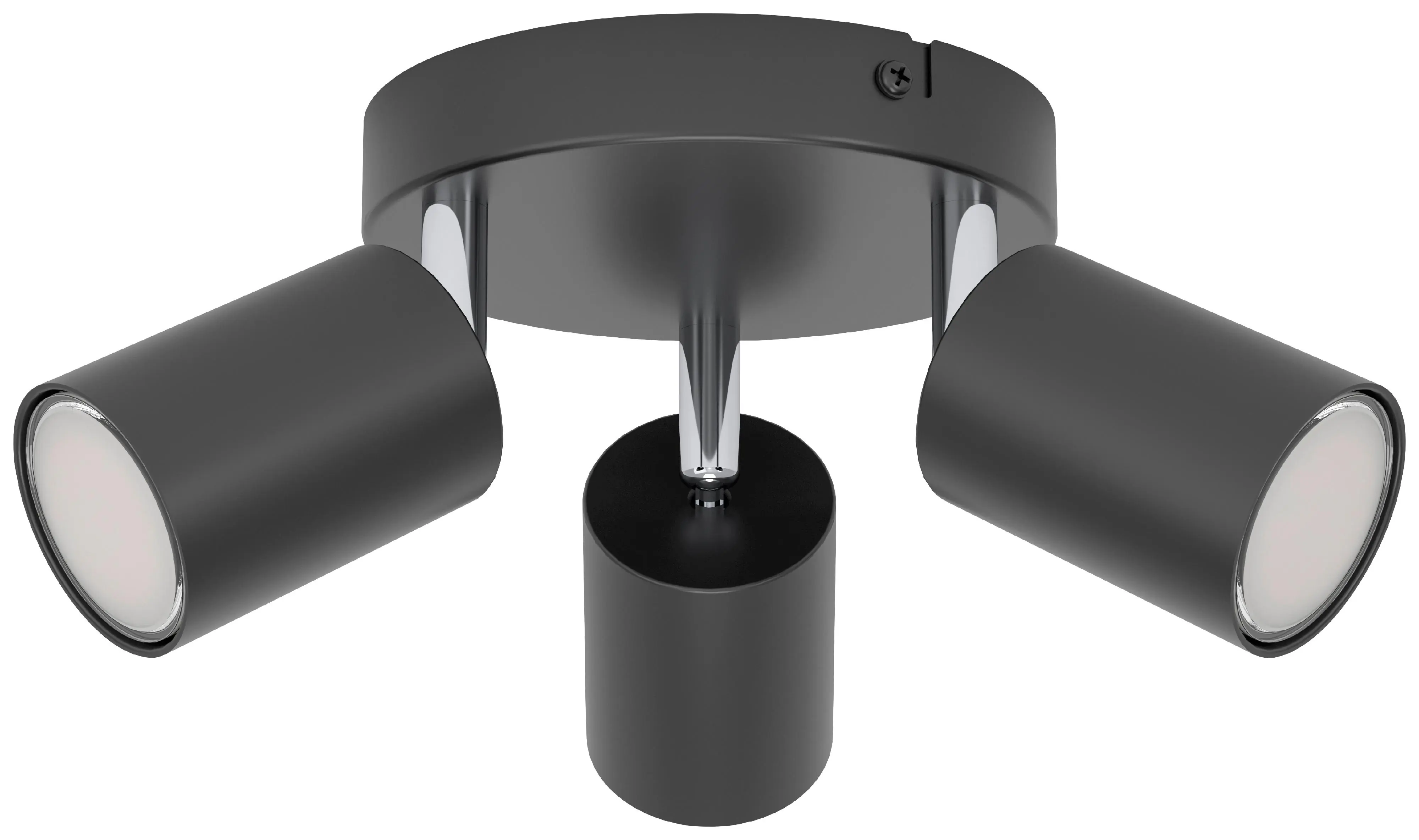 Eglo 3er Spot Rondell Reciso-E schwarz Ø 14 cm