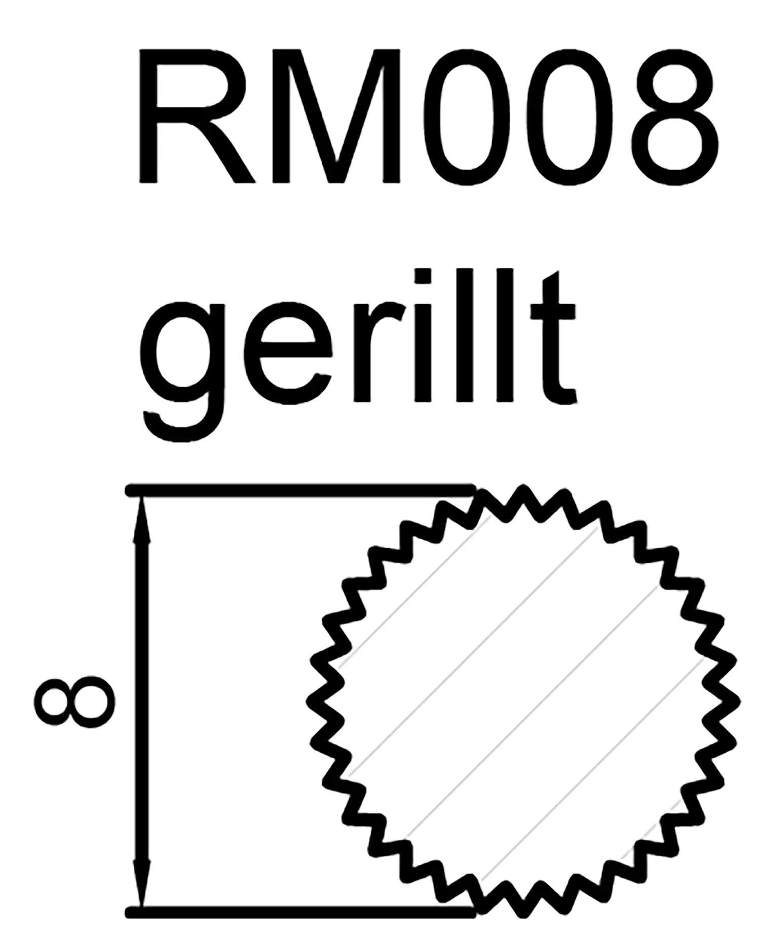FN Neuhofer Rundstab gerillt 100 cm 8 x 8 mm Buche