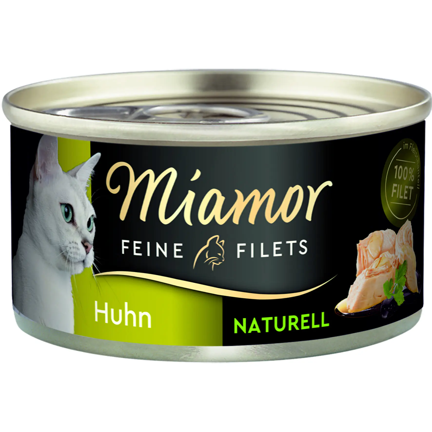 Katzennassfutter Feine Filets naturelle Huhn  80 g Miamor