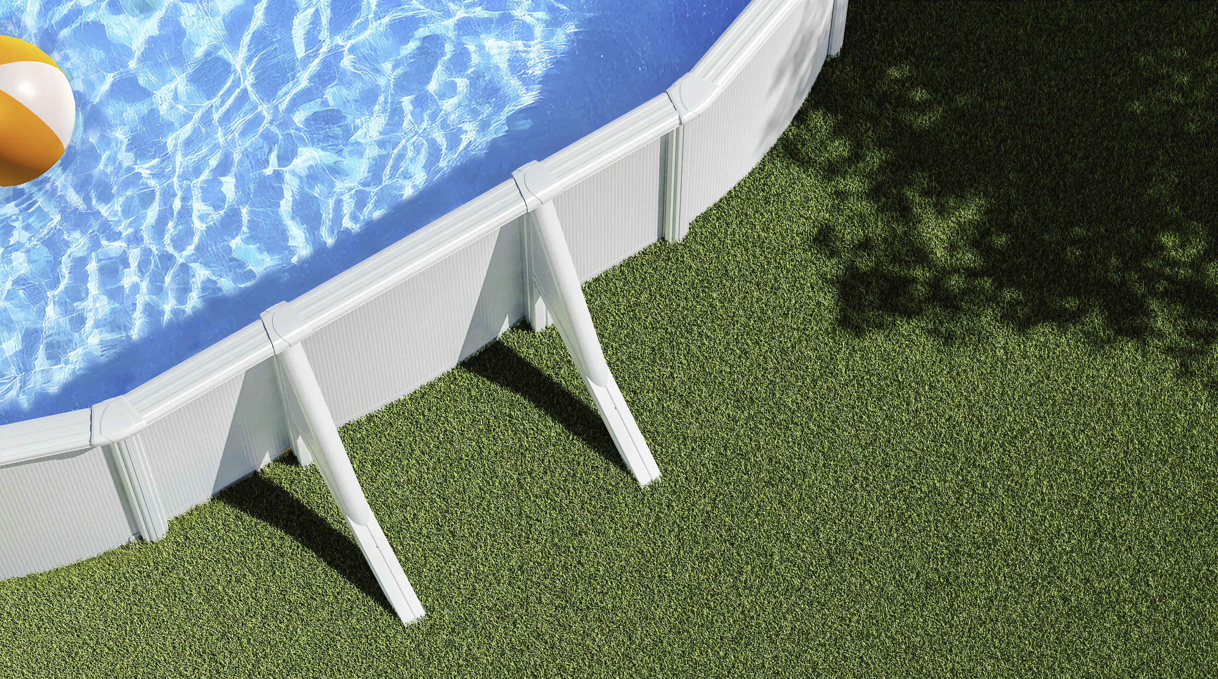 Gre Stahlwandpool Bora Bora Komplettset oval 527 x 500 x 122 cm weiß